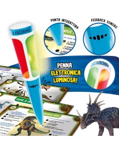 Gioco Educativo Dinosauri con Penna Elettronica Smart School LIS113866 Lisciani | Futurartshop.com 2