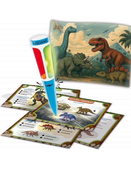 Gioco Educativo Dinosauri con Penna Elettronica Smart School LIS113866 Lisciani | Futurartshop.com