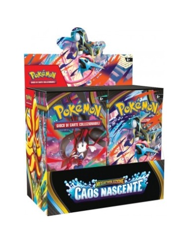 Box Pokémon Megaevoluzione Caos Nascente - 36 Bustine ITA GCC GAMPK14110 The Pokémon Company | Futurartshop.com