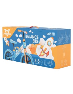 Bicicletta Senza Pedali Rocket 10 Pollici Azzurra Balance Bike Bambini ROUITA-B202 Magik Bike | Futurartshop.com 2
