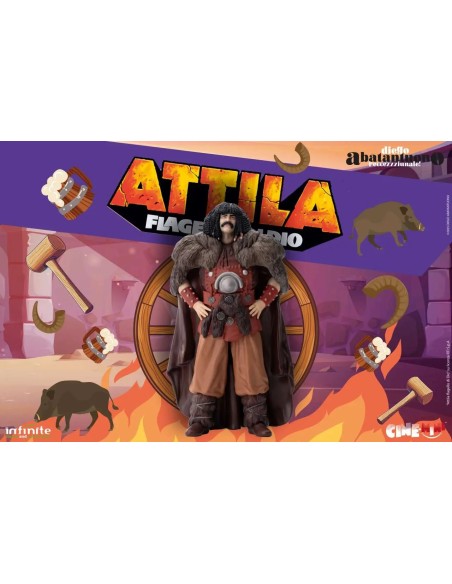 Statuetta Diego Abatantuono Attila Flagello di Dio Cine-Mini PVC COS106530 infinite statue | Futurartshop.com