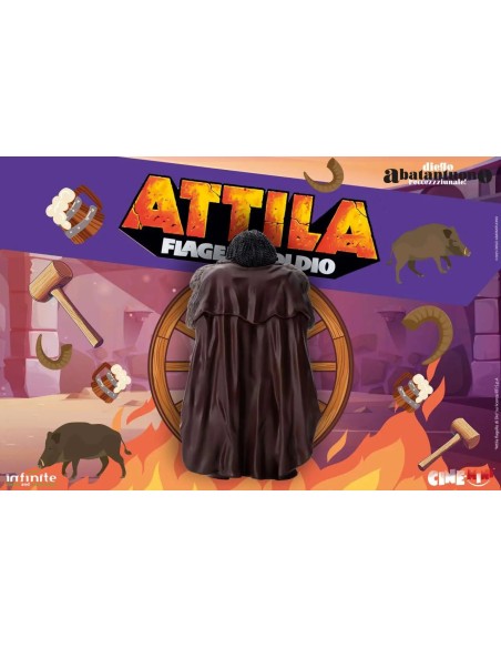 Statuetta Diego Abatantuono Attila Flagello di Dio Cine-Mini PVC COS106530 infinite statue | Futurartshop.com