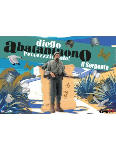 Diego Abatantuono Sergente Lorusso Mediterraneo PVC COS106533 infinite statue | Futurartshop.com