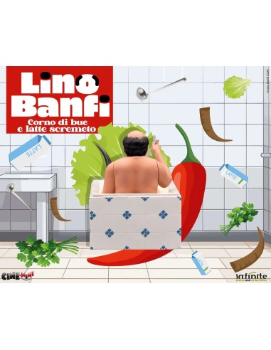 Lino Banfi Corno di Bue Latte Scremato Cinemini PVC COS101162 infinite statue | Futurartshop.com