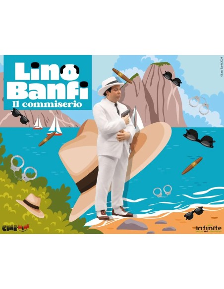 Statue Lino Banfi Il Commiserio Commissario Lo Gatto Cinemini COS101160 infinite statue | Futurartshop.com