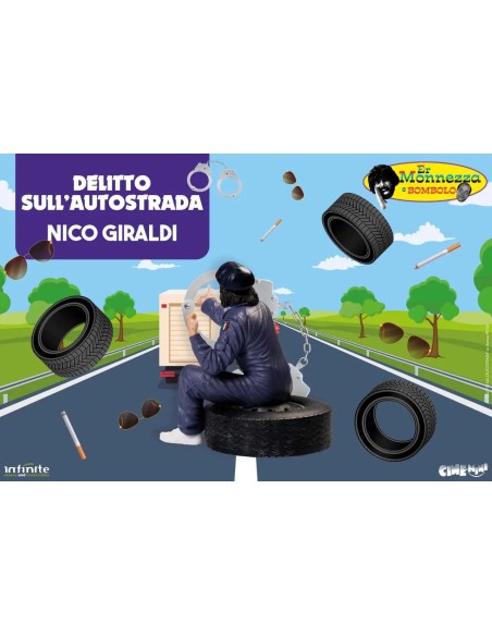 Statuetta Nico Giraldi Delitto sull'Autostrada Tomas Milian Cine-Mini