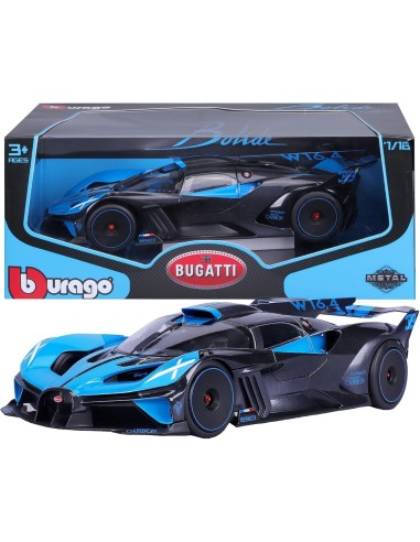 Modellino Auto Bugatti Bolide Blu 1:18 Diecast Hypercar BUR18-11047 Burago | Futurartshop.com