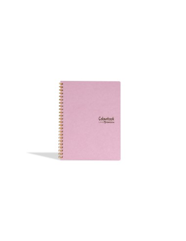 Quaderno a spirale A5 opale rosa 1R righe scuole medie e superiori LAGCOL24615 Colourbook | Futurartshop.com
