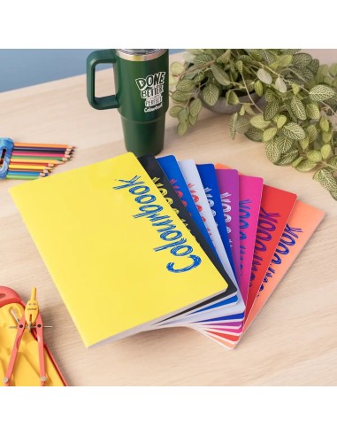 Set 6 quaderni A4 Bicolor Rigo 1R con omaggio LAGCOL26260C Colourbook | Futurartshop.com