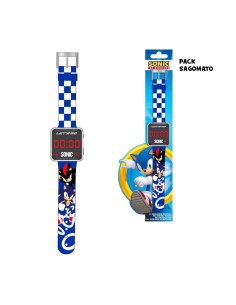 Sonic the Hedgehog LED Digital Watch for Kids Silicone Strap CORS15561MC Coriex | Futurartshop.com