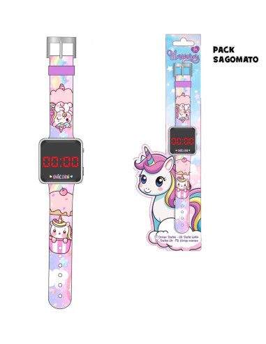 Orologio Digitale LED Unicorno – Polso Bambina Cinturino Silicone CORX15568MC Coriex | Futurartshop.com