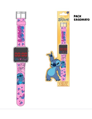Disney Stitch LED Digital Watch for Kids Silicone Strap CORD15562MC Coriex | Futurartshop.com