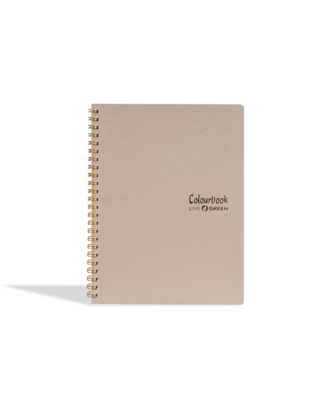 A4 Spiral Notebook in Limestone – Lined for Middle and High Schools LAGCOL24601 Colourbook | Futurartshop.com