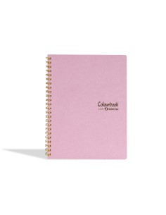 Quaderno a spirale A4 opale rosa – Righe scuole medie e superiori LAGCOL24603 Colourbook | Futurartshop.com