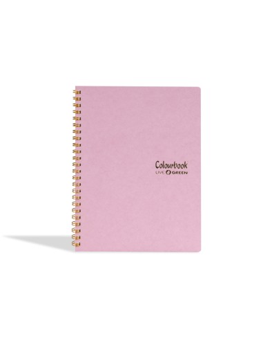 A4 Opal Pink Spiral Notebook – Lined for Middle and High Schools LAGCOL24603 Colourbook | Futurartshop.com