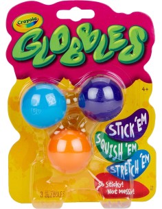 Globbles Sticky Squish Fidget Toy 3 Pack Assorted Colors CRA74-7291 Crayola | Futurartshop.com