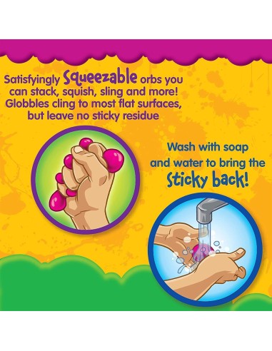 Globbles Sticky Squish Fidget Toy 3 Pack Assorted Colors CRA74-7291 Crayola | Futurartshop.com