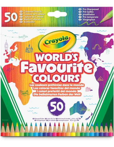 50 Colored Pencils, Soft Break-Resistant, Kids 3+ CRA68-7514 Crayola | Futurartshop.com