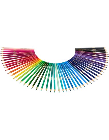 World's Favourite Colours – 50 Matite Colorate nei Colori Preferiti del Mondo, Stesura Morbida e Mine Resistenti CRA68-7514 C...