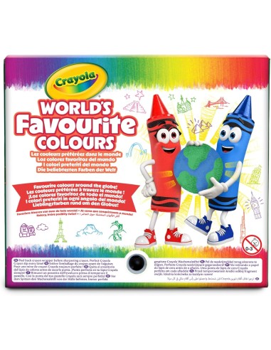 World's Favourite Colours – 64 Crayons in the World's Favourite Colours, with Integrated Sharpener CRA52-1552 Crayola | Futur...