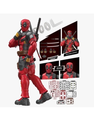 Marvel Deadpool Model Kit, Articulated Figure with Swords CC04 PROBLK81116 Blokees | Futurartshop.com