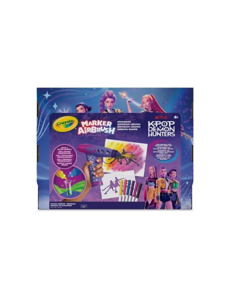 Airbrush Marker Set K-Pop Demon Hunters con Pennarelli Lavabili CRA74-7873 Crayola | Futurartshop.com