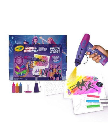 Airbrush Marker Set K-Pop Demon Hunters con Pennarelli Lavabili CRA74-7873 Crayola | Futurartshop.com