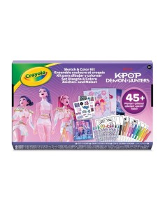 K-Pop Demon Hunters Sketch & Color Kit, Sketchbook & Markers CRA04-0018 Crayola | Futurartshop.com