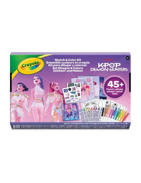 Set Disegna e Colora Crayola K-Pop Demon Hunters, Album e Pennarelli CRA04-0018 Crayola | Futurartshop.com