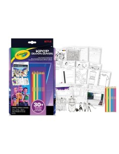 K-Pop Demon Hunters Fashion Design Set, Album, 8 Pencils CRA04-7083 Crayola | Futurartshop.com