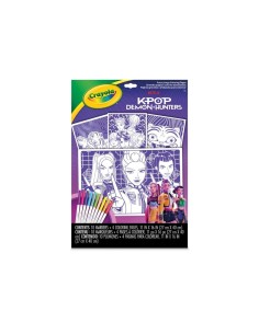 K-Pop Demon Hunters Fuzzy Coloring Pages, 10 Markers, Large CRA04-1370 Crayola | Futurartshop.com 2