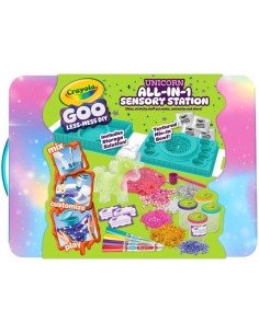 Goo All-in-1 Sensory Station Unicorn, DIY Slime Making Kit CRA74-7682 Crayola | Futurartshop.com