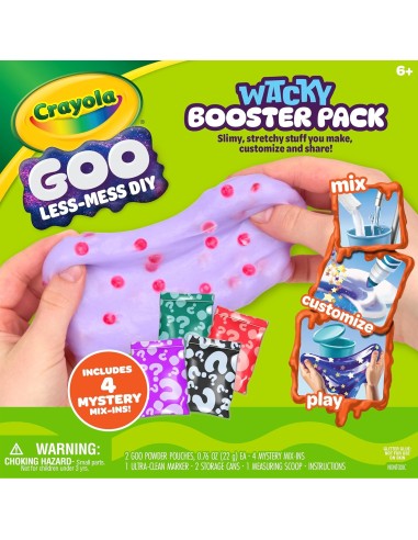 Goo Wacky Booster Pack, DIY Slime Kit with Surprise Mix-Ins CRA74-7685 Crayola | Futurartshop.com