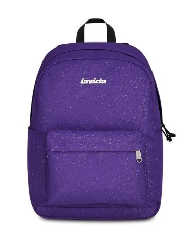 Invicta Carlson Shine Backpack Purple Glitter – School PC 24L ROU363257 Invicta | Futurartshop.com
