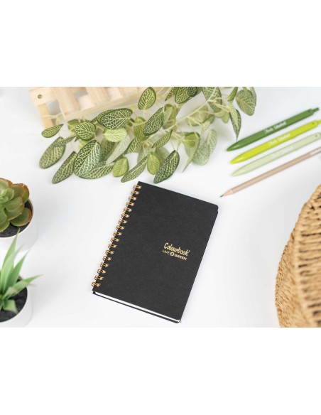 A6 spiral notebook, 1R line, anthracite – Middle and high school lines LAGCOL24626 Colourbook | Futurartshop.com