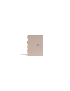 A6 spiral notebook in limestone – 5 mm squares without margins LAGCOL24631 Colourbook | Futurartshop.com