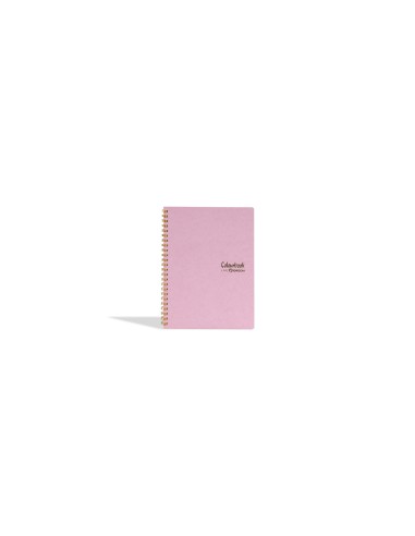 Quaderno a spirale A6 1R opale rosa – Righe scuole medie e superiori LAGCOL24627 Colourbook | Futurartshop.com