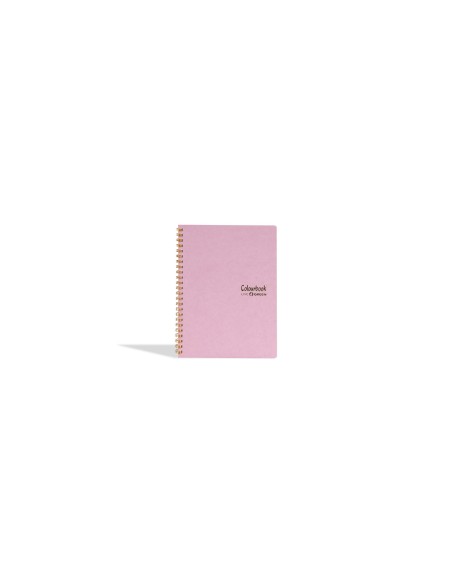 Quaderno a spirale A6 1R opale rosa – Righe scuole medie e superiori LAGCOL24627 Colourbook | Futurartshop.com