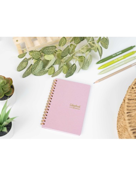 A6 1R Opal Pink Spiral Notebook – Lined for Middle and High Schools LAGCOL24627 Colourbook | Futurartshop.com