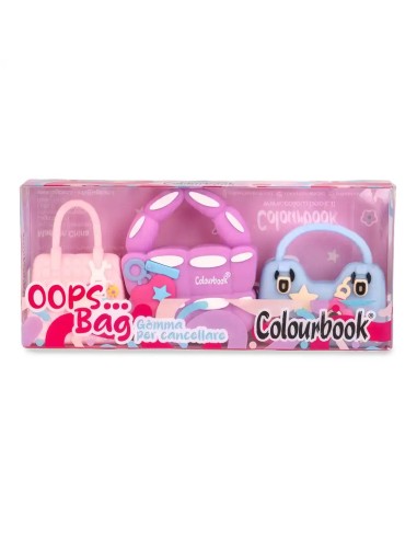 Set 3 Gomme Oops – Gommine Colorate per Scuola e Ufficio LAGCOL26040 Colourbook | Futurartshop.com