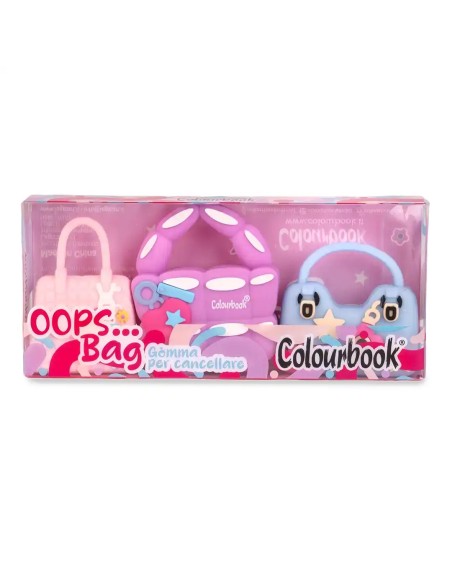 Set 3 Gomme Oops – Gommine Colorate per Scuola e Ufficio LAGCOL26040 Colourbook | Futurartshop.com