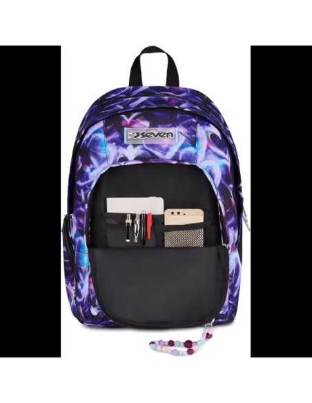 Zaino Scuola Seven Dual Detach Lovepass Viola 32L Staccabile ROU329550 Seven | Futurartshop.com