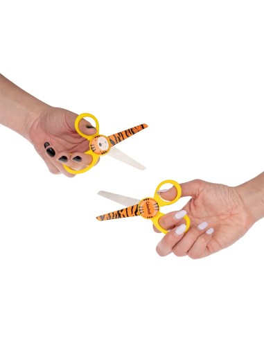 Wild Scissors 13 cm – Kids School Use, 4 Assorted Colors LAGCOL26107 Colourbook | Futurartshop.com