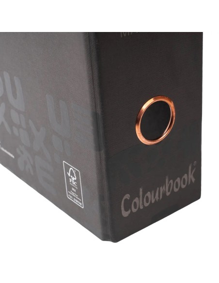 Registratore Office Nero dorso 8cm LAGCOL26120 Colourbook | Futurartshop.com