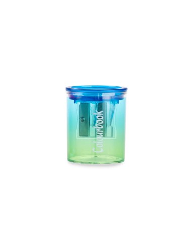 Gradient Pencil Sharpener – 2 Holes with Shavings Tank, 2 Colours LAGCOL26022 Colourbook | Futurartshop.com