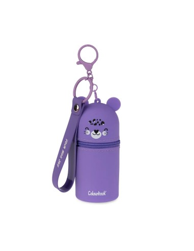 Mini pencil case with mini gummy silicone keychain - 2 colors LAGCOL25987 Colourbook | Futurartshop.com