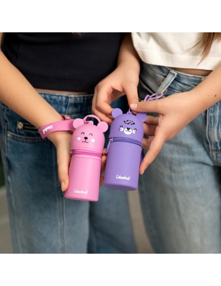 Mini astuccio con portachiavi mini gommy in silicone - 2 colori LAGCOL25987 Colourbook | Futurartshop.com