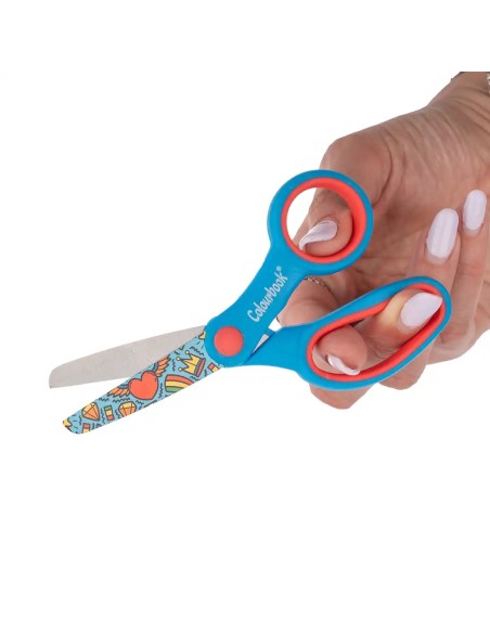 Fun Scissors 13 cm – Steel Blade, 3 Colours LAGCOL26106 Colourbook | Futurartshop.com
