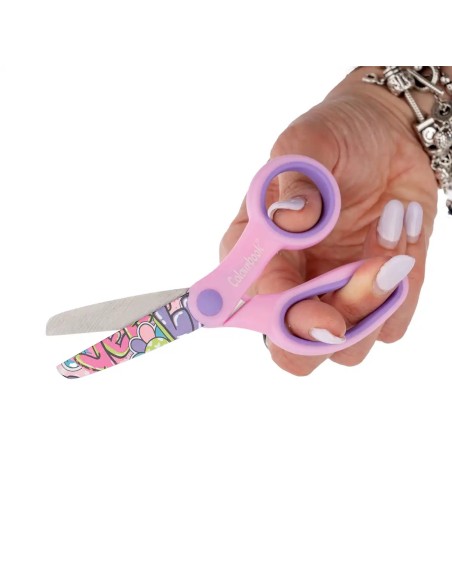 Fun Scissors 13 cm – Steel Blade, 3 Colours LAGCOL26106 Colourbook | Futurartshop.com