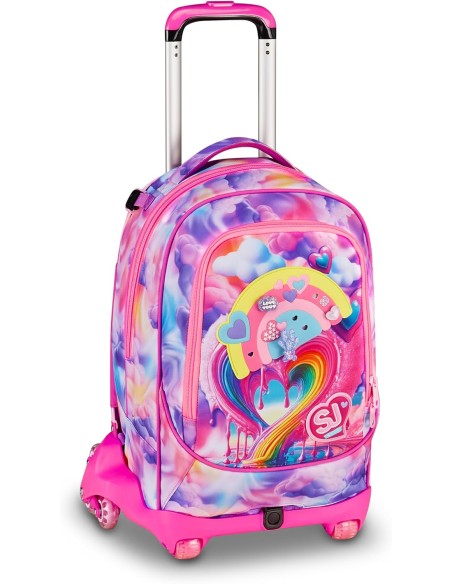 Trolley Scuola Seven SJ Gang Jack 8 Ruote – Joyful Pins Girl ROU331096 Seven | Futurartshop.com